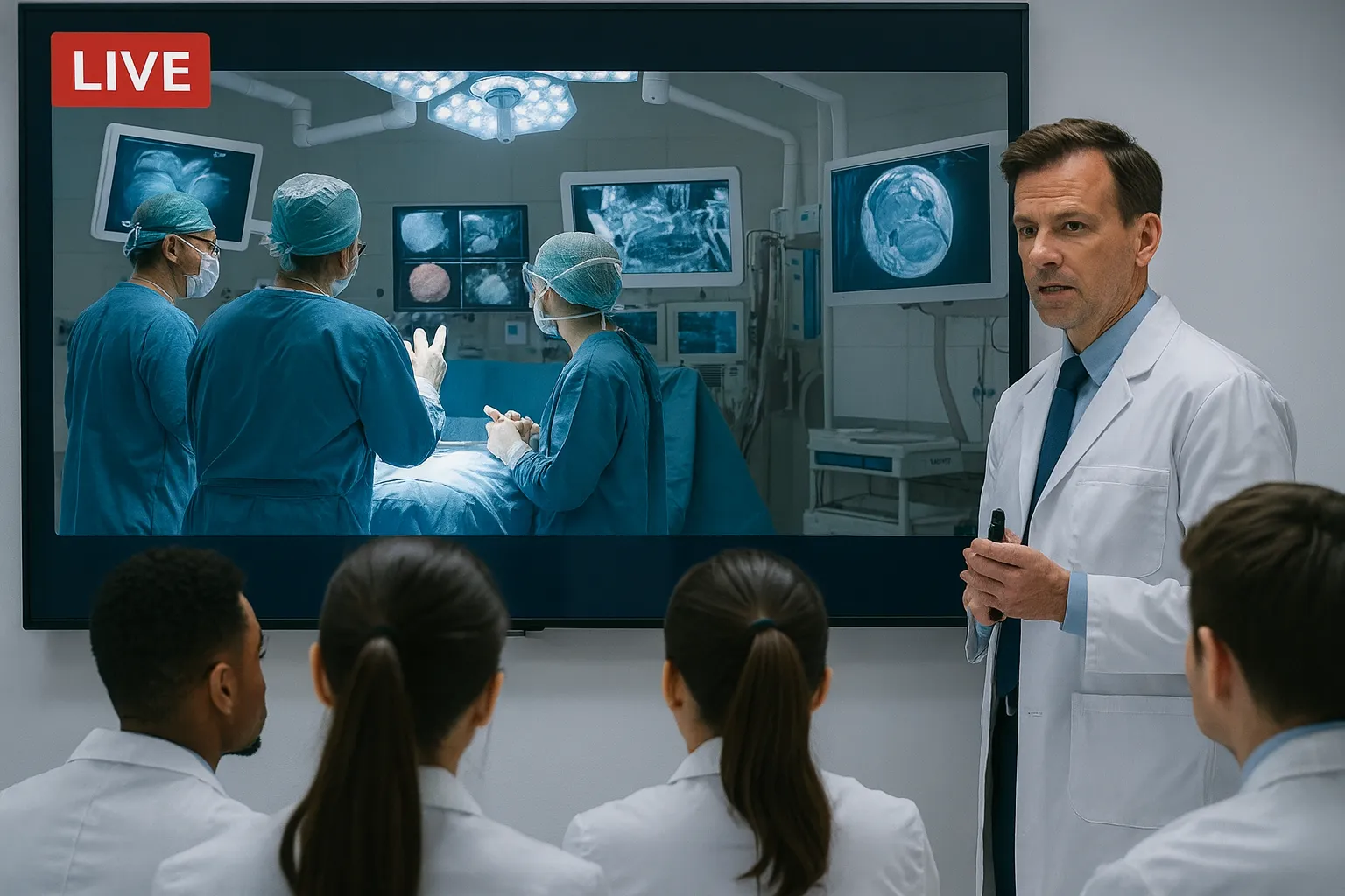 La docencia médica mediante videoconferencias abre un espacio de aprendizaje global, donde estudiantes y especialistas se conectan desde cualquier parte del mundo. Esta conectividad mundial permite compartir conocimientos, casos clínicos e innovación en tiempo real, impulsando una formación médica más accesible y colaborativa