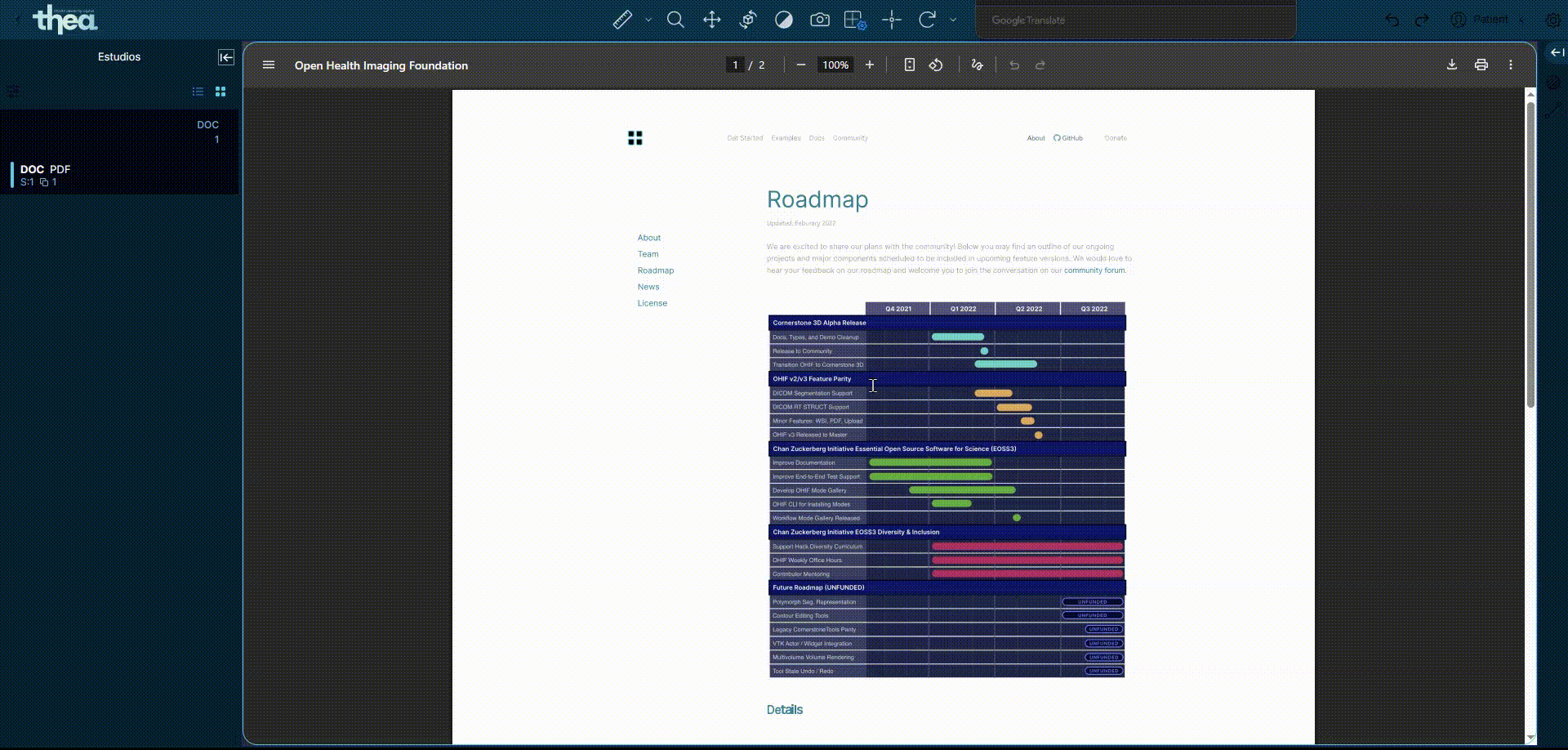 Gestión de PDF médicos